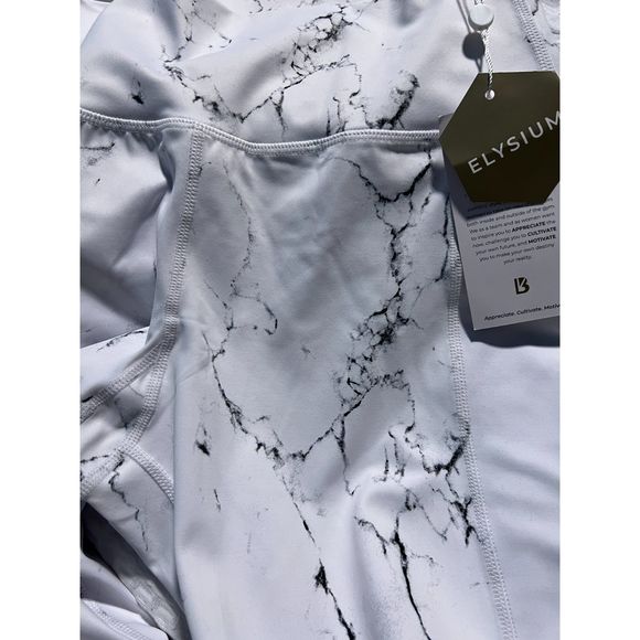 NWT BuffBunny Limitless Leggings in White Marble size M - Picture 8 of 11